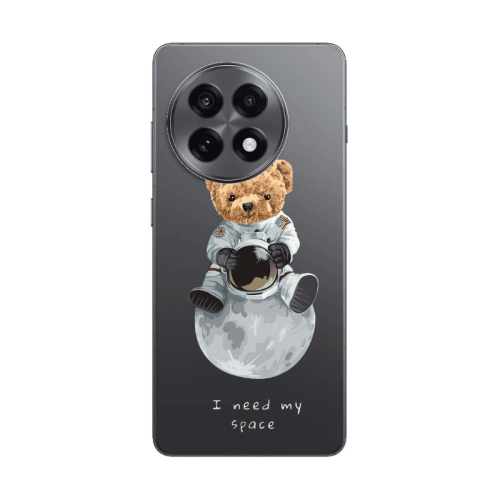 Oneplus 13 5G Bear in space Transparent Silicone TPU Θήκη
